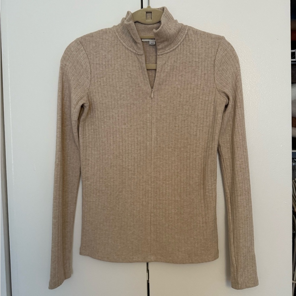 Vince Ribbed Long Sleeve